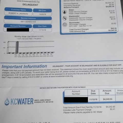 KCMO resident fighting $12K in water bills